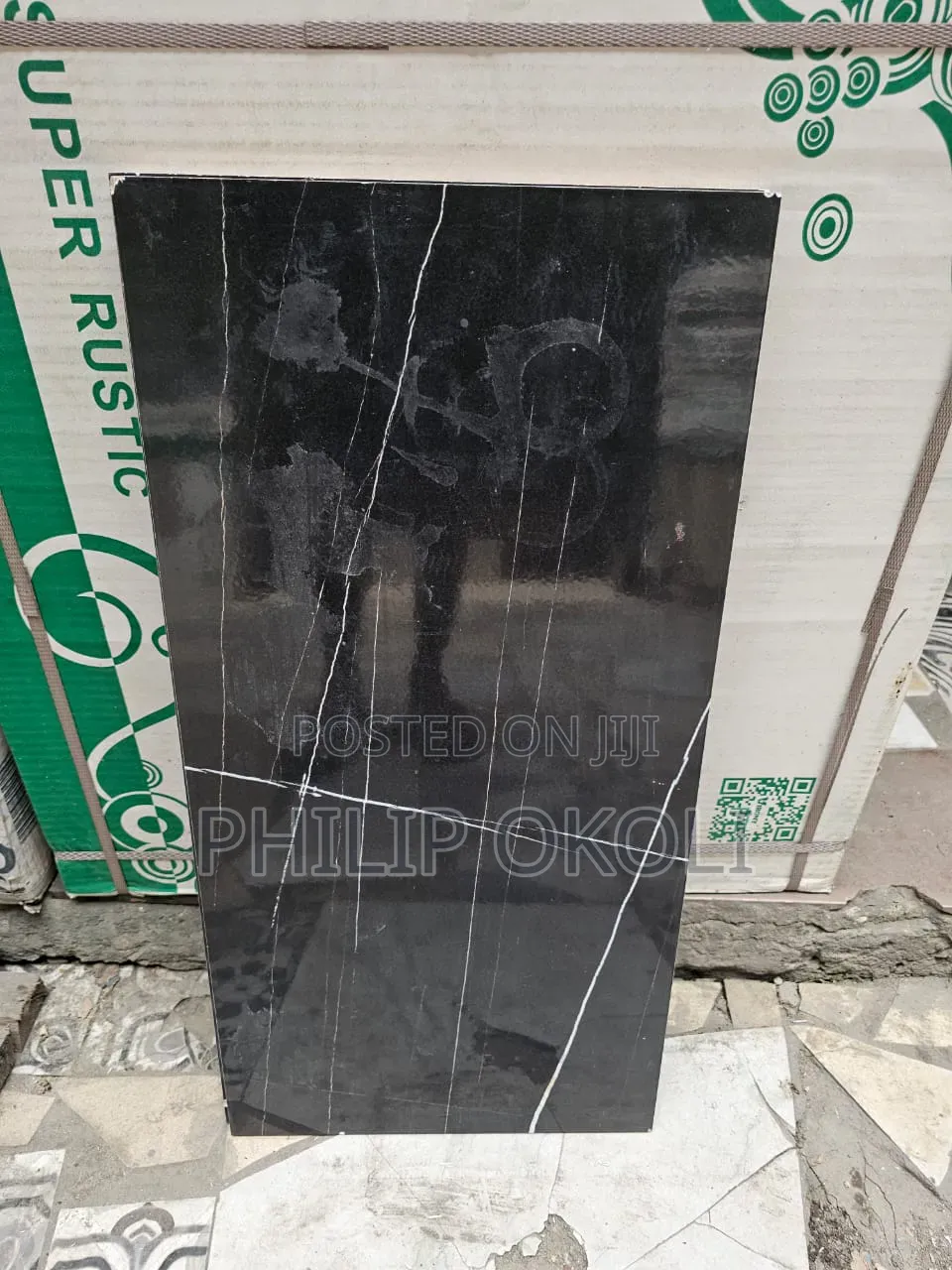 30x60 Black Wall Porcelain Glazed Tiles