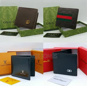 Designer Inspired Pocket Wallet - Classic Monogram Plain Styles