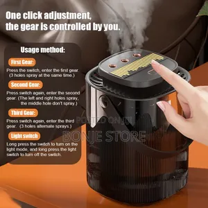 3l Rechargeable Air Humidifier Atomizer Diffuser + Free Aroma Oil