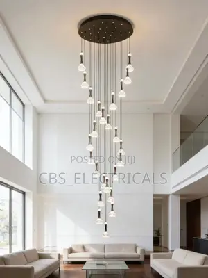 Crystal Bell Cascade Chandelier
