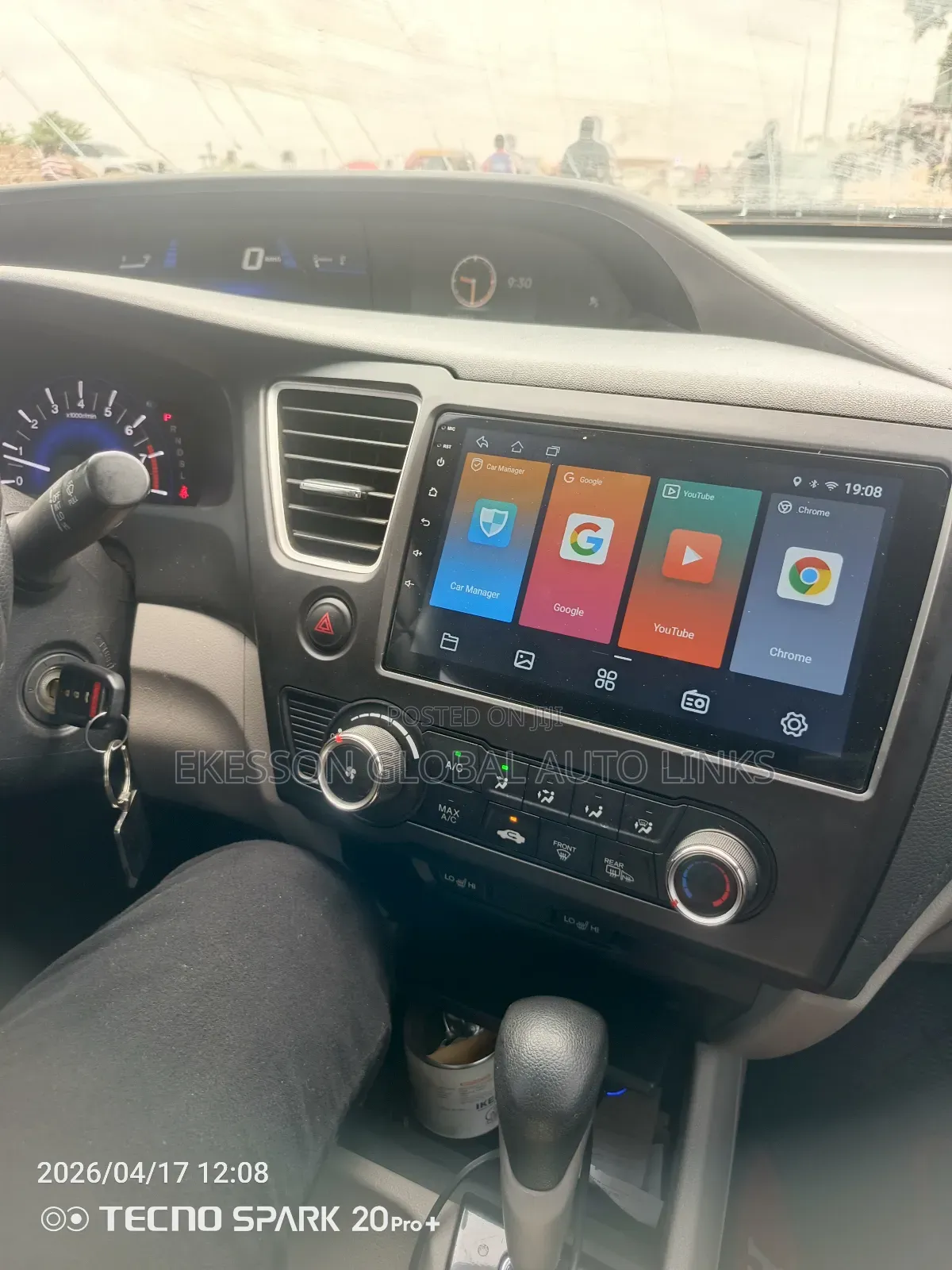 Android Screen for Honda Civic 2014-2015 Model With Reverse Camera