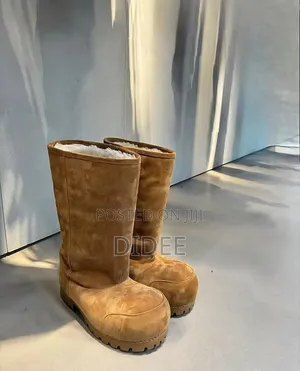 Balenciaga Fur High Boot 