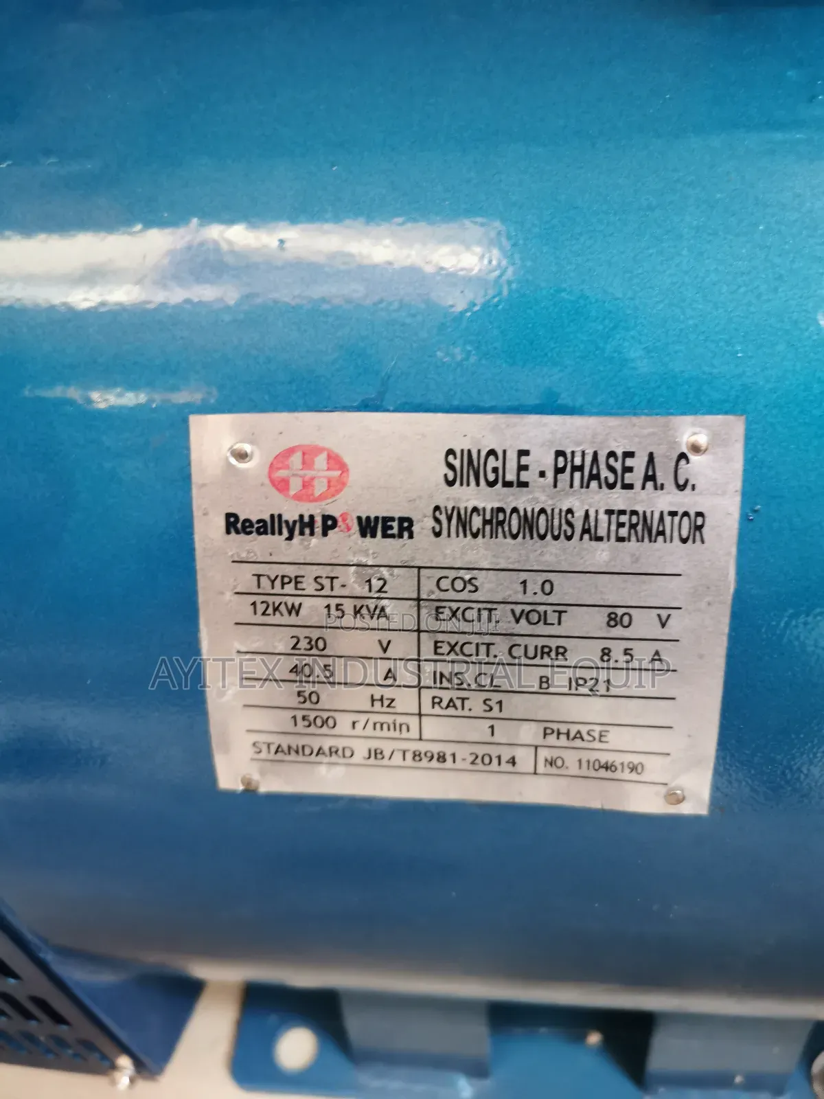 Originally Alternator Coil 15kva Single Phase
