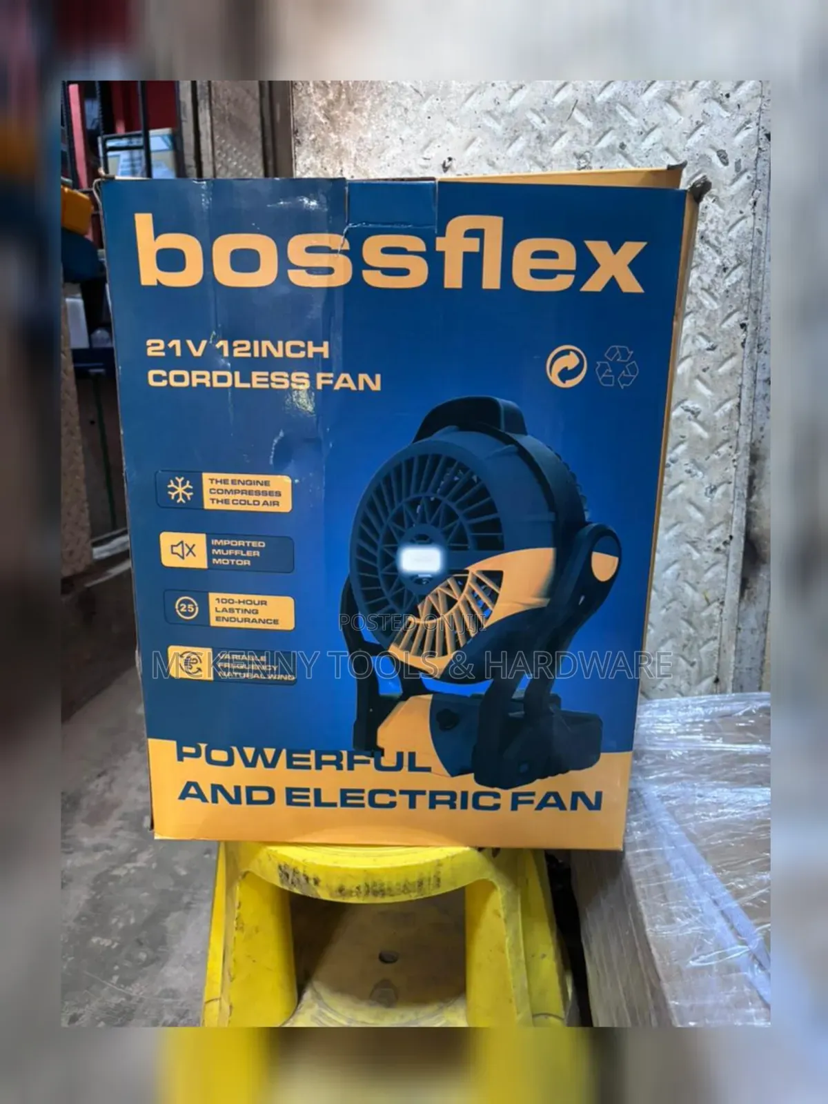 Bossflex 12-Inch Cordless Fan,