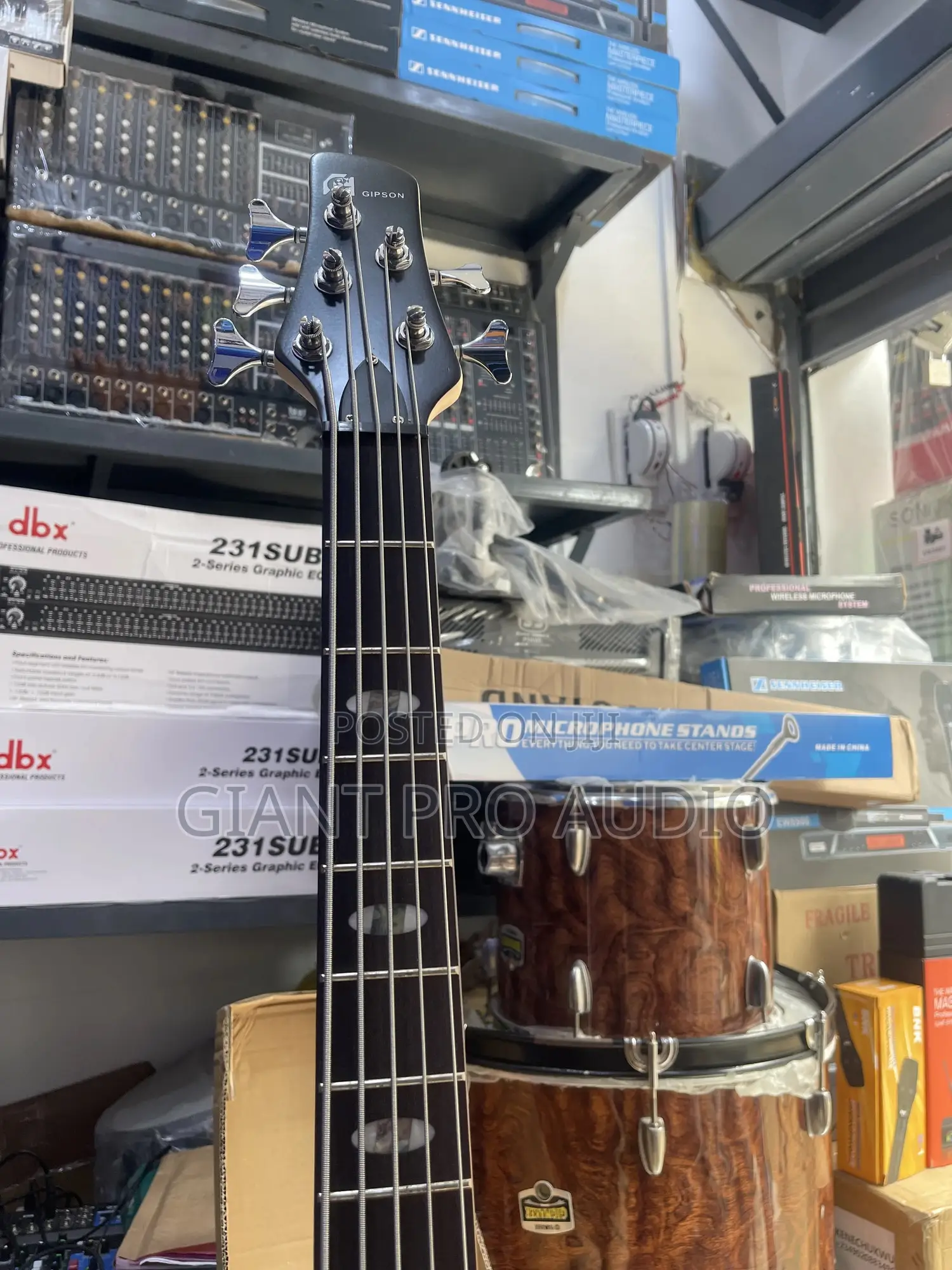 Professional Gipson 5 Strings Passive Bass Guitar