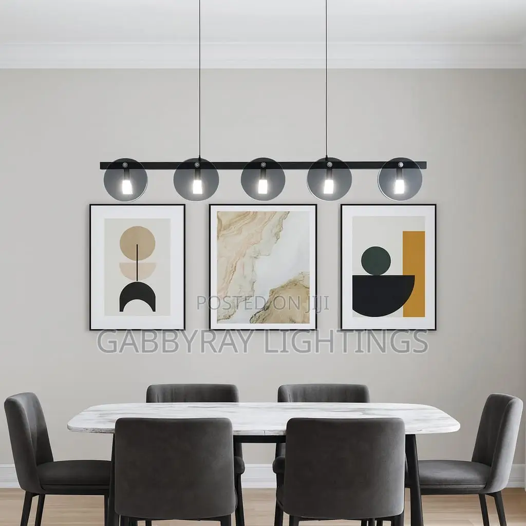 Simple Glass Dining Chandelier