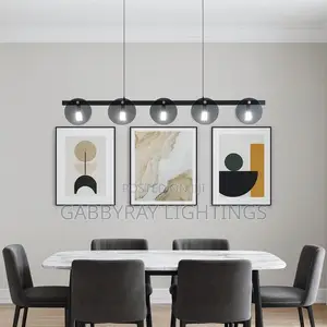 Simple Glass Dining Chandelier
