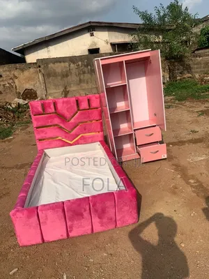 Bed Frame and Wardrobe