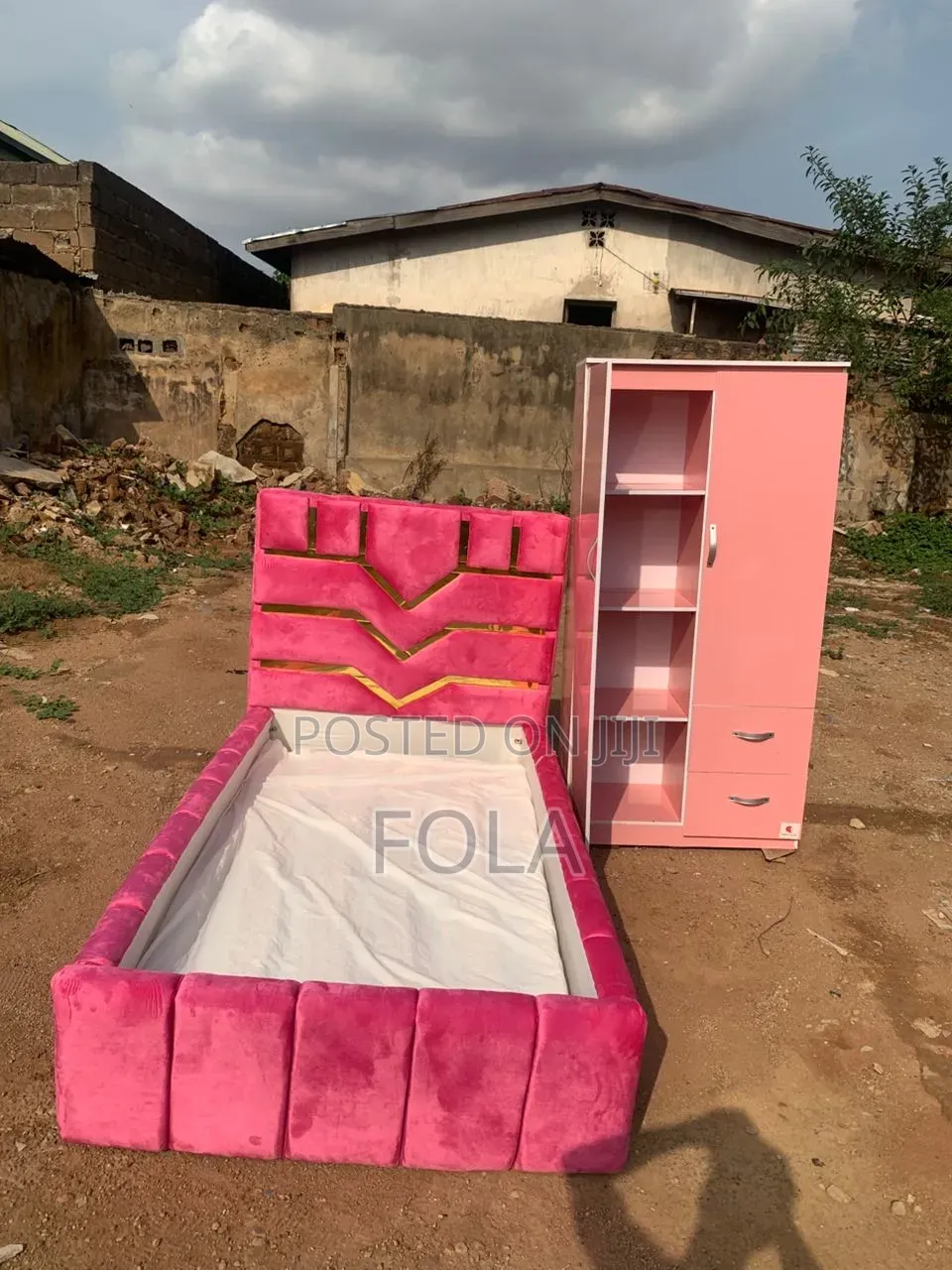 Bed Frame and Wardrobe