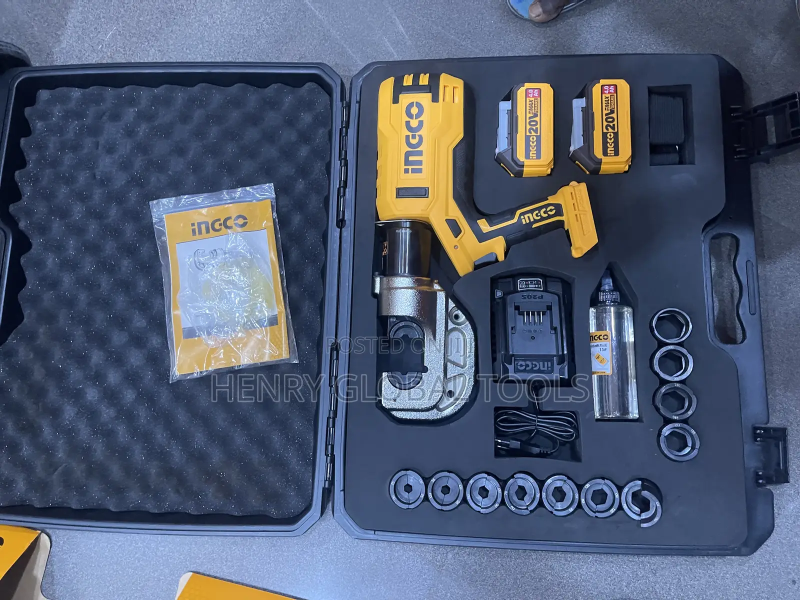 20v 16-400mmingco Hydraulic Cable Lock Machine