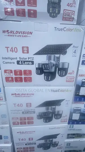 T40 Intelligent Solar PTZ Camera 4 Lens With Panel