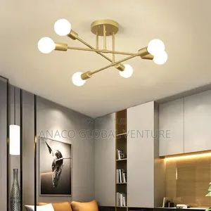 Nordic Gold Body Chandelier Light With Bulb