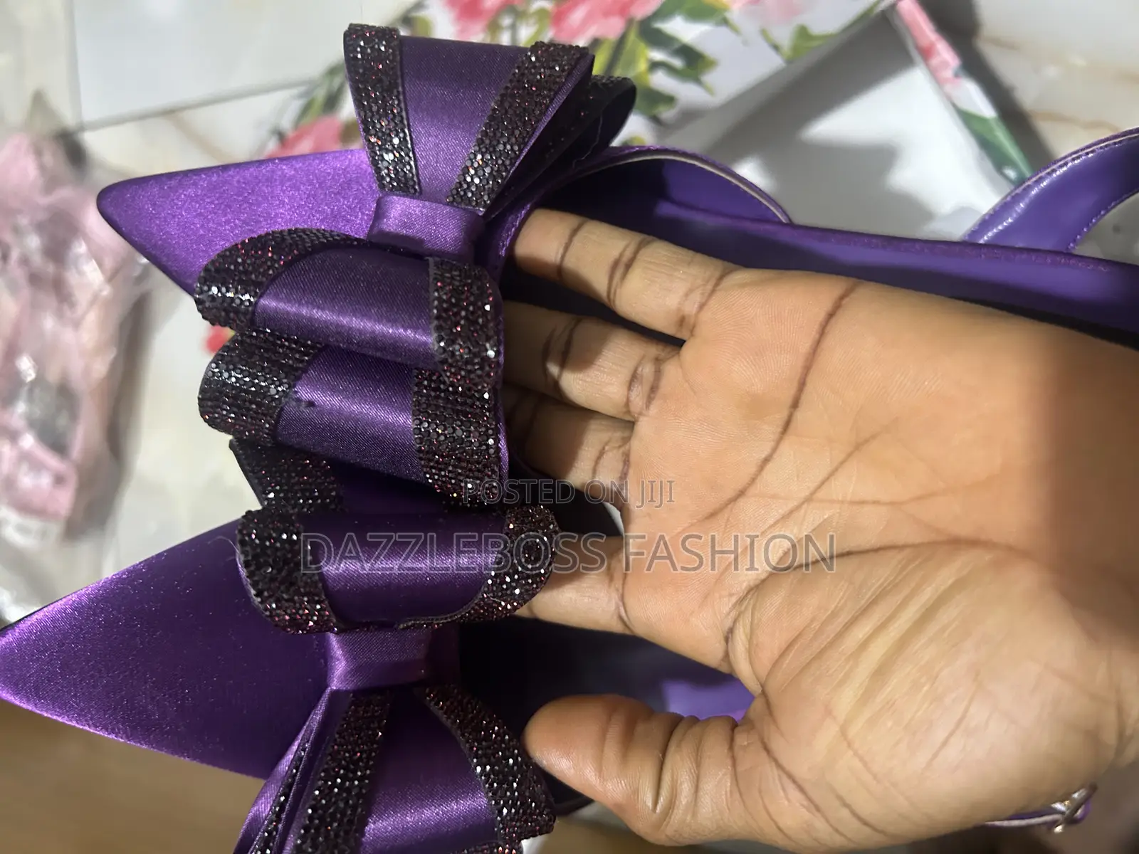 Blue Heel Pencil Shoe