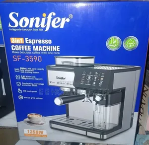 Sonifer 3 in 1 Espresso Coffee Machine With
Integrated Coffee Grinder