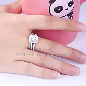 Original Sterling Silver Wedding Ring With 0.5 Carat Moissanite