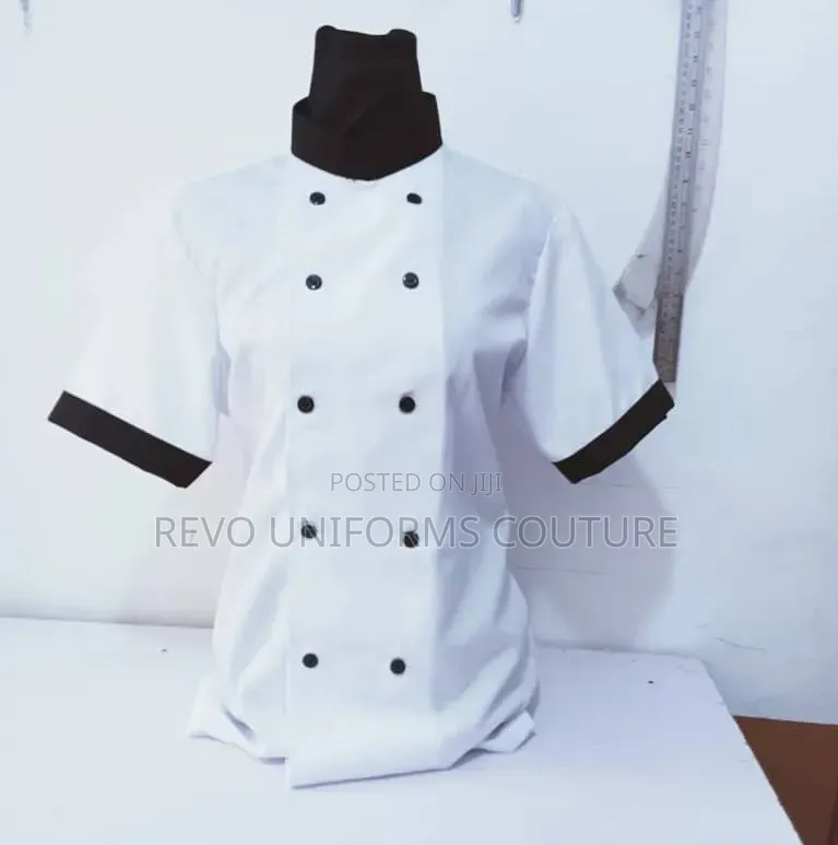 Chef Uniform,White Combined With Black