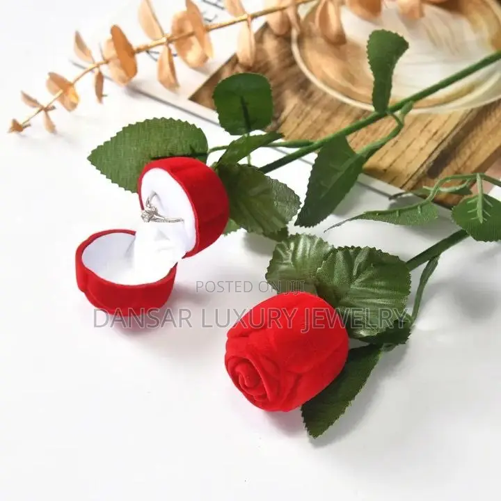Red Rose Classy Proposal Ring Box
