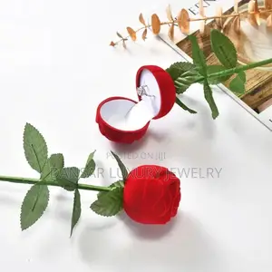 Red Rose Classy Proposal Ring Box