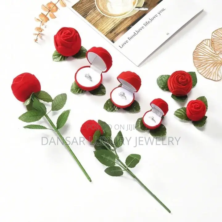 Red Rose Classy Proposal Ring Box