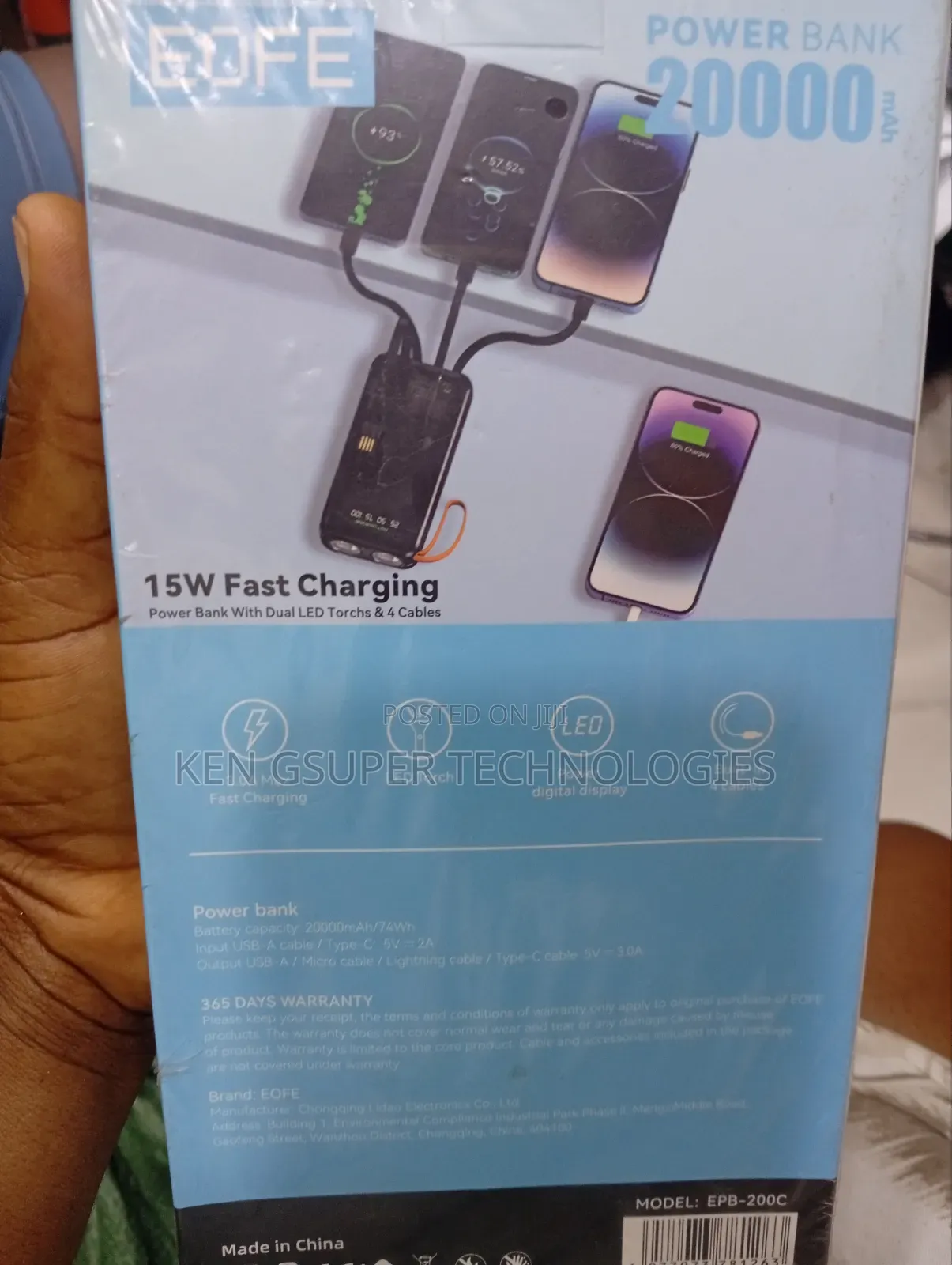 Eofe 2000mah Power Bank