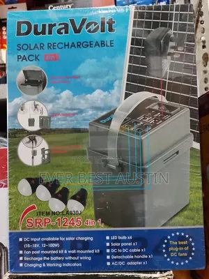 Dura Volt Portable Solar Generator 4in1