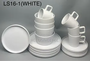 16pcs Plain Breakable Dinnerset- Different Colours