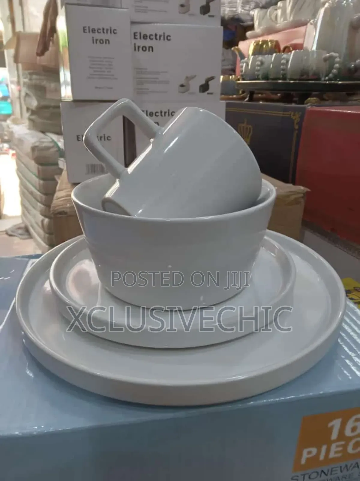 16pcs Plain Breakable Dinnerset- Different Colours
