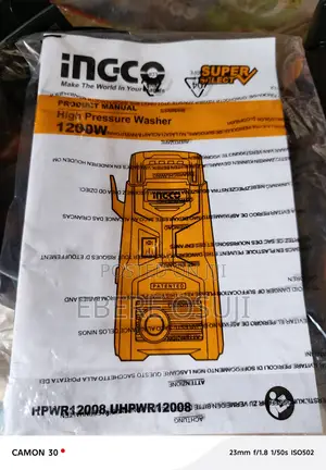 Ingco Electric Pressure Washer 1200watts