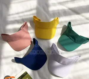Brand New Unisex Plain Half Visor Cap