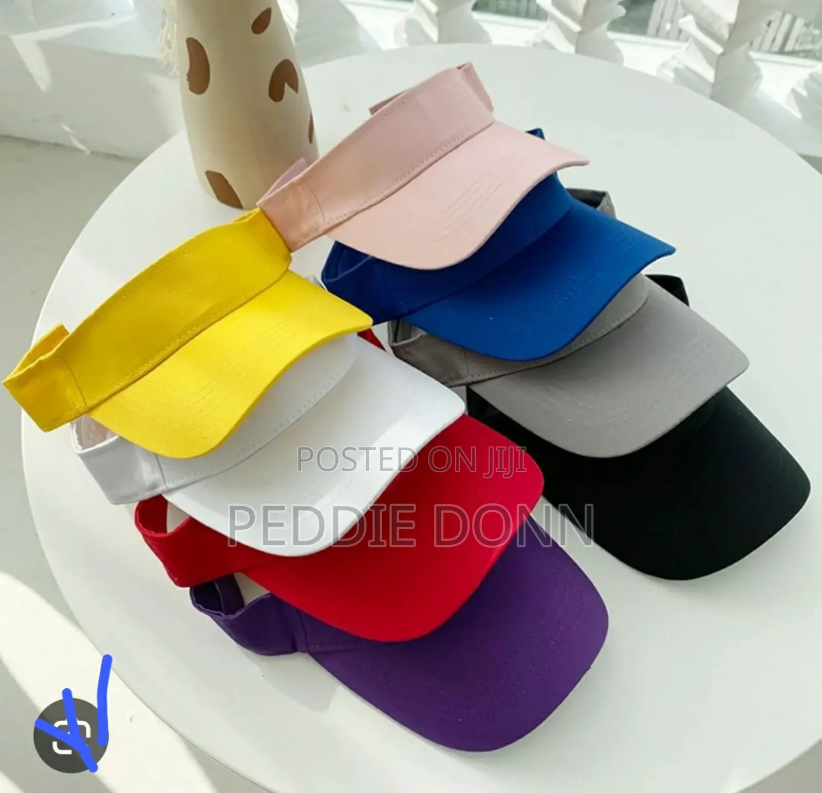 Brand New Unisex Plain Half Visor Cap