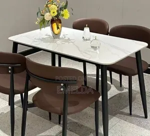 Magnificent 4 Seater Marble Dinning Set for Sale