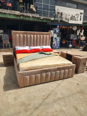 Complete Set of 6by6 Upholstery Padded Bed
