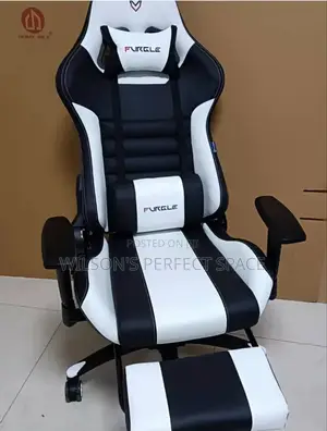 White Black Gaming Chair