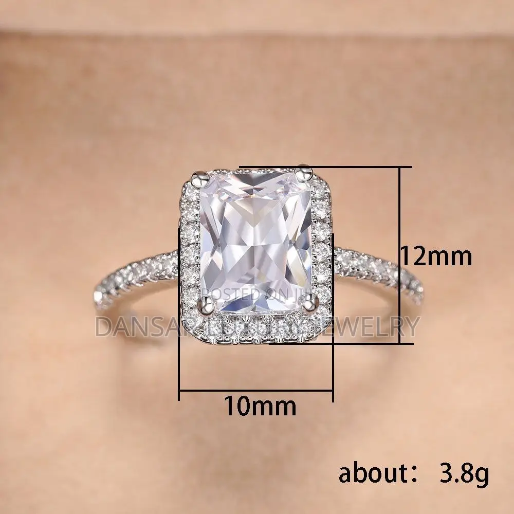 Beautiful Zircon Proposal Ring