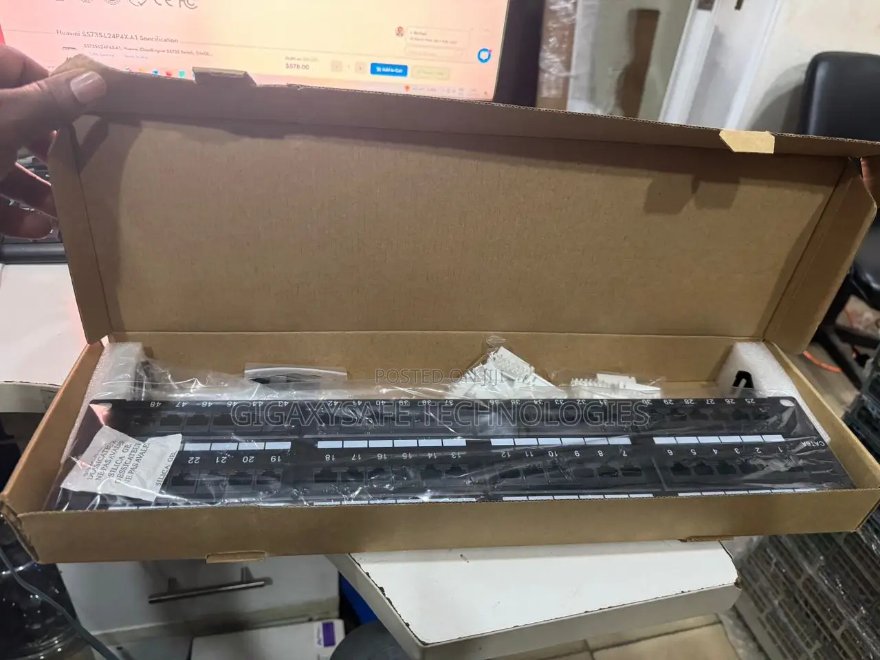 Giganet Category 6a Utp 19" 48 Port 2u Patch Panel