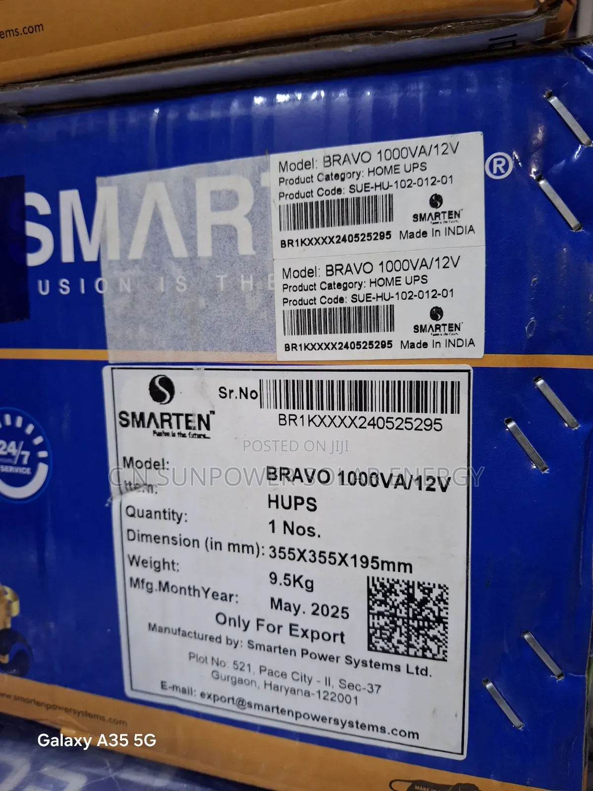 12v/1kva Smarten None-Hybrid Inverter