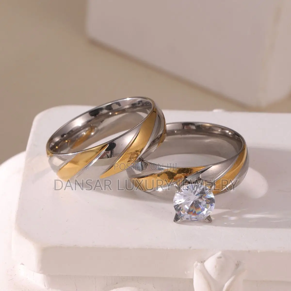 Steel Pattern Wedding Ring