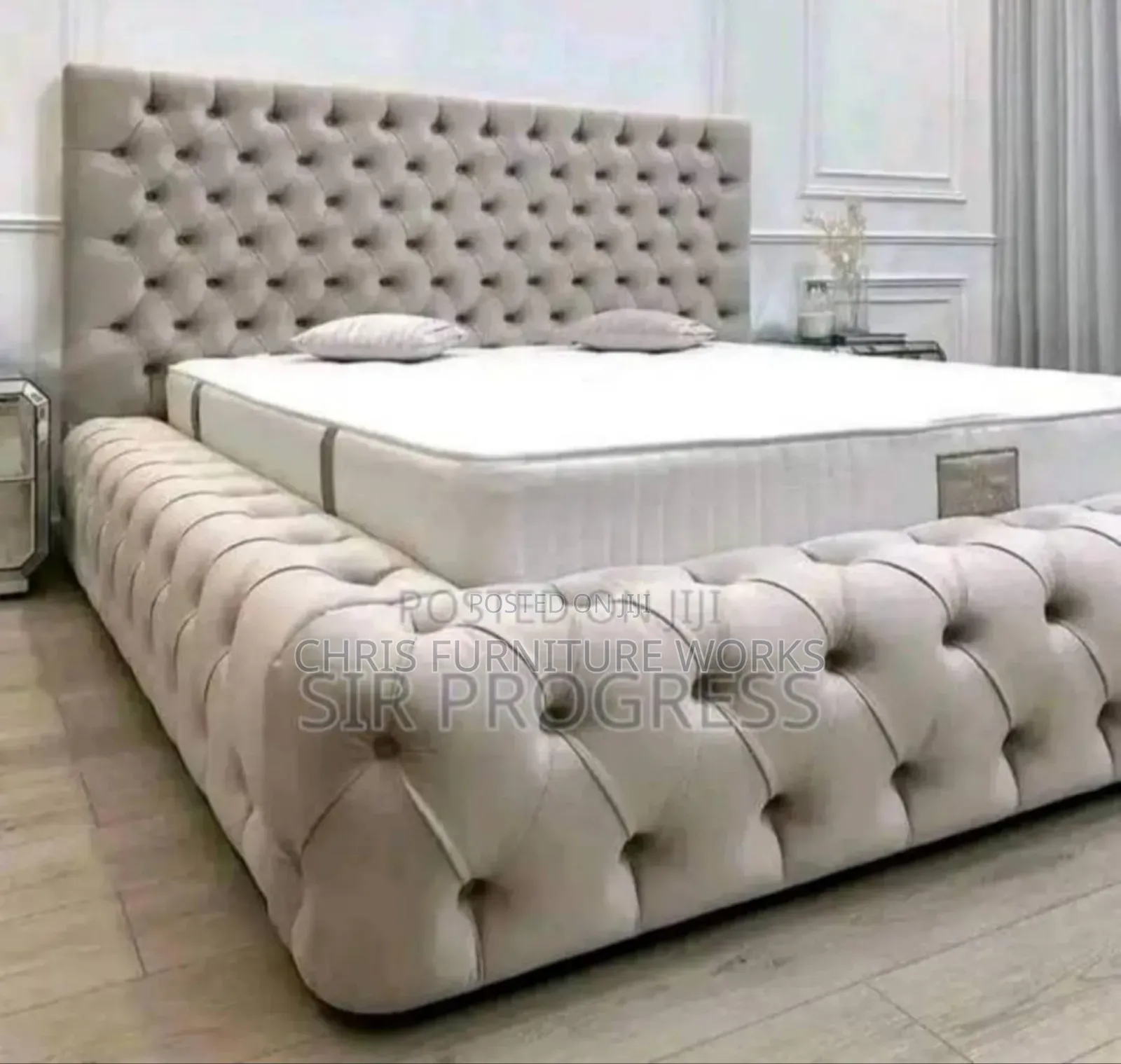 Full Padded Bedframe 6 by 6ft