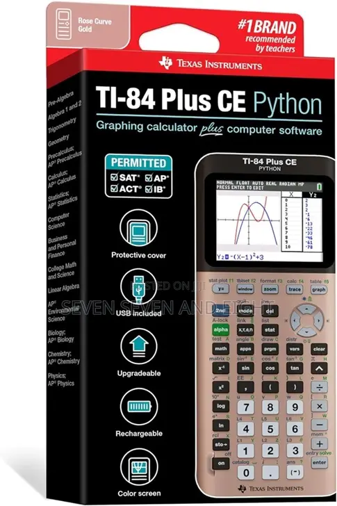 Tiexas Instruments Ti 84 Plus Ce Python Graphing Calculator+Free Pouch