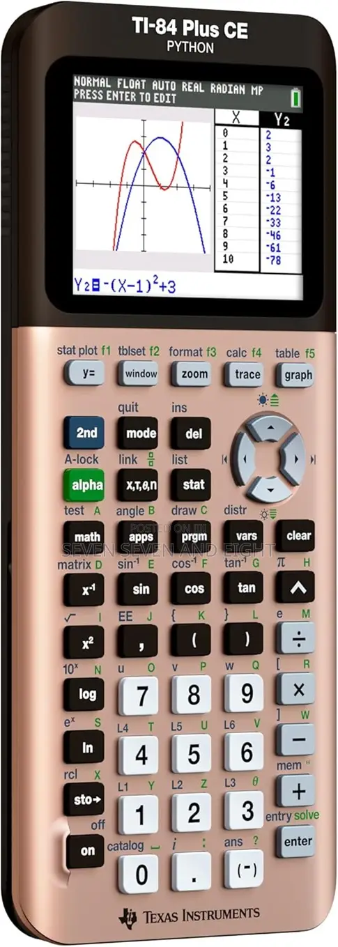 Tiexas Instruments Ti 84 Plus Ce Python Graphing Calculator+Free Pouch