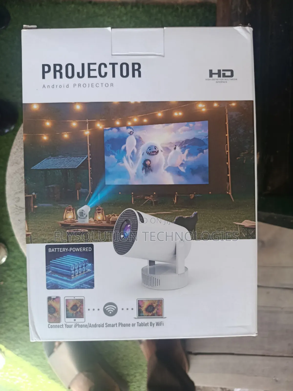 Hy300 Pro Max Android Projector Inbuilt Battery
