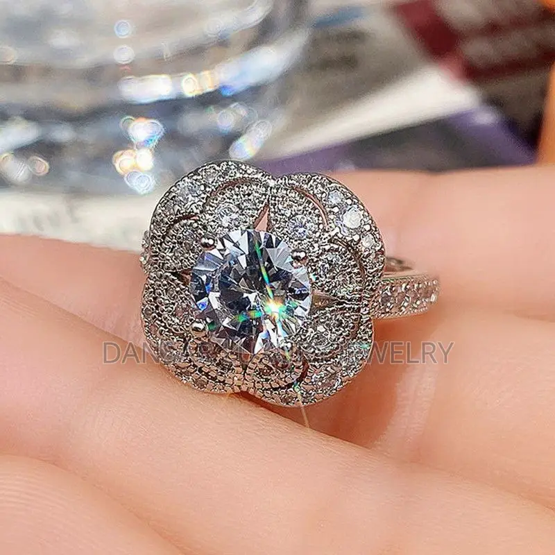Beautiful Flowery Proposal Ring