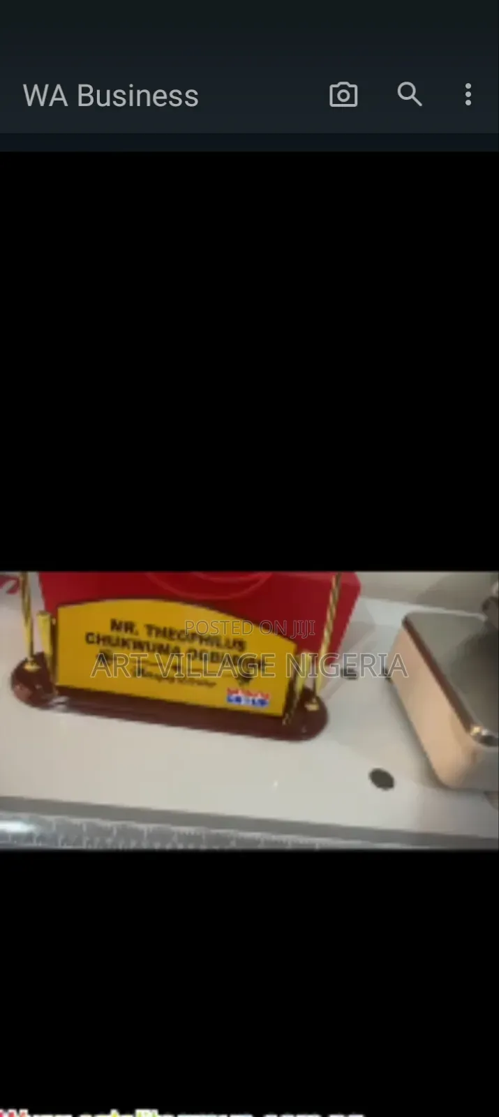 Table Name Plate