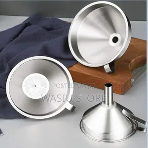 Stainless Steel Cone Funnel With Detachable Filter Net