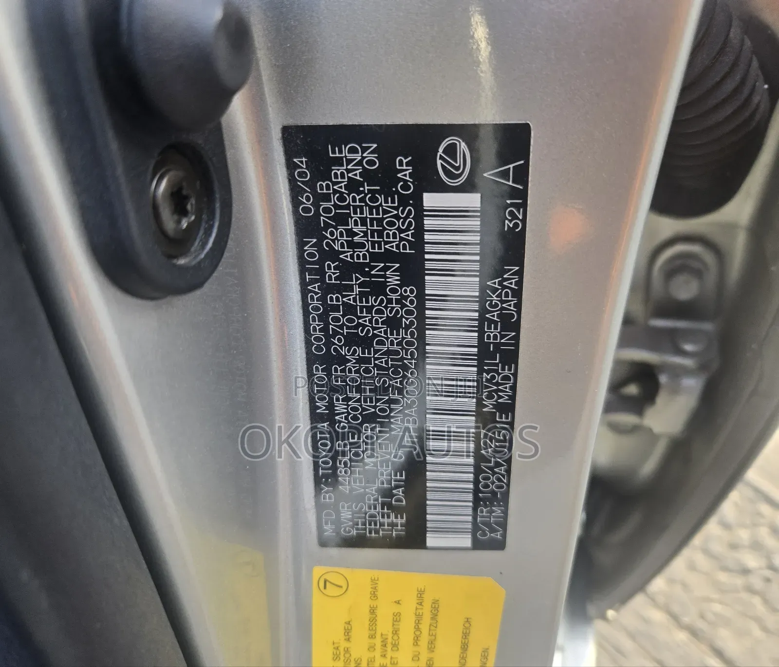 Lexus ES 330 2006 Silver