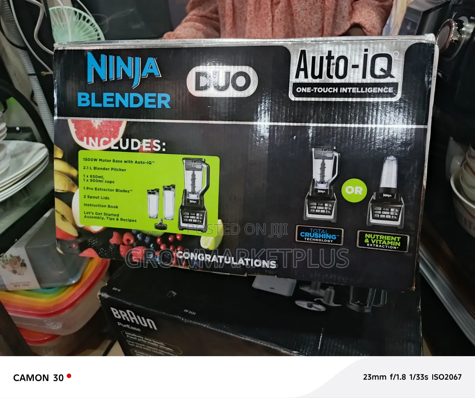 Ninja Duo Blender 1500w With Auto-Iq – Powerful 2-in-1 Kitchenmachine