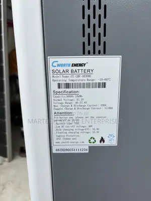 15kwh Cworth Lithium Ion Battery 48v System