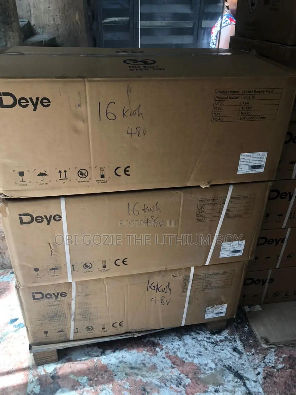 16kwh-51.2v Deye Solar Lithium Battery