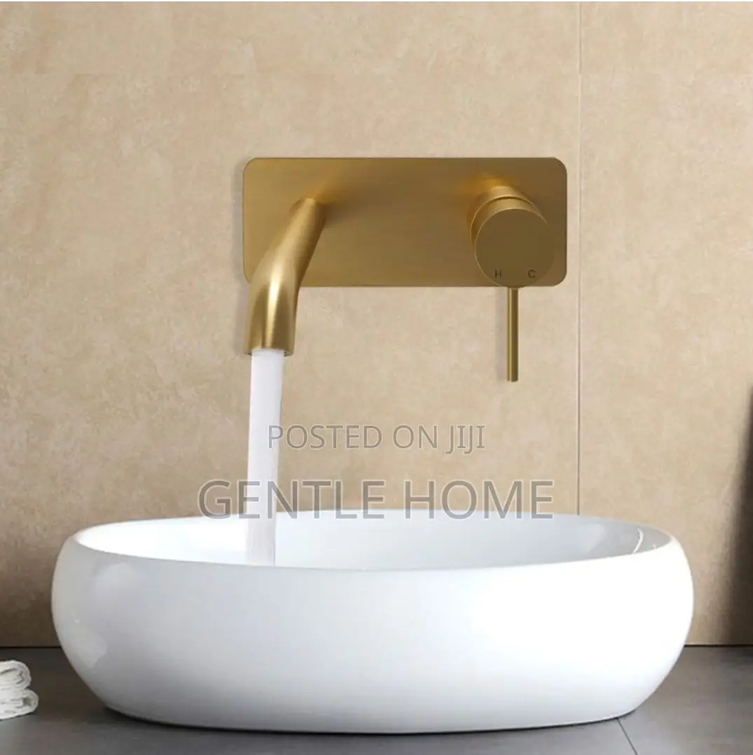 Gold Wall Mounted Tap