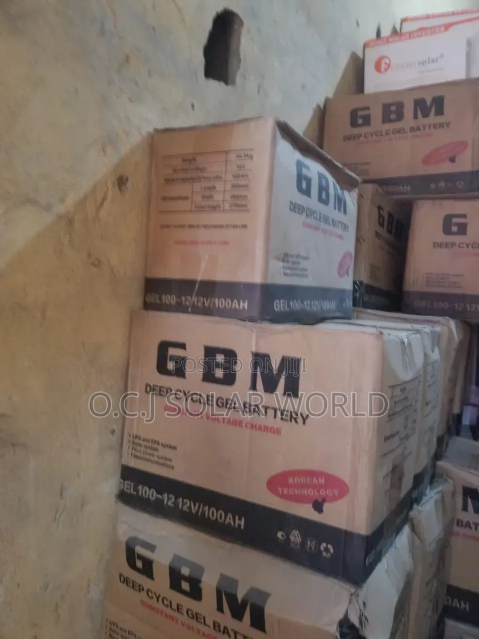 GBM Solar Battery 100ahs